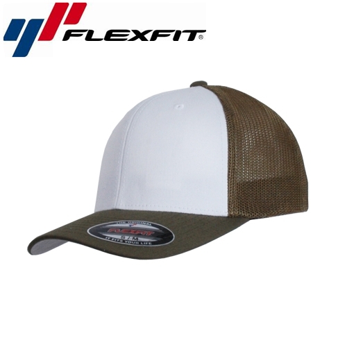 Flexfit Mesh Trucker Trucker Cap Uni/One Size Heather Grau Weiß